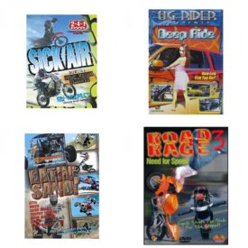 Auto, Truck & Cycle Extreme Stunts & Crashes 4 Pack Fun Gift DVD Bundle: Sick Air  Og Rider: Deep Ride  Eatin Sand!  Road Rage Vol. 3 -  Need for Speed