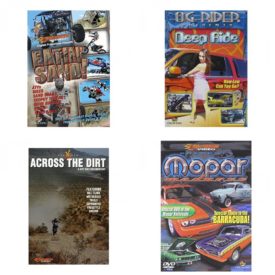 Auto, Truck & Cycle Extreme Stunts & Crashes 4 Pack Fun Gift DVD Bundle: Eatin Sand!  Og Rider: Deep Ride  Across the Dirt: A Dirt Bike Documentary  Mopar Madness