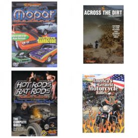 Auto, Truck & Cycle Extreme Stunts & Crashes 4 Pack Fun Gift DVD Bundle: Mopar Madness  Across the Dirt: A Dirt Bike Documentary  Hot Rods, Rat Rods & Kustom Kulture: Back from the Dead - The Complete Build  Americas Greatest Motorcycle Rallies