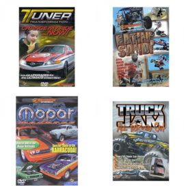 Auto, Truck & Cycle Extreme Stunts & Crashes 4 Pack Fun Gift DVD Bundle: Tuner Transformation: Change My Ride Now  Eatin Sand!  Mopar Madness  Truck Jam: All Tricked Out