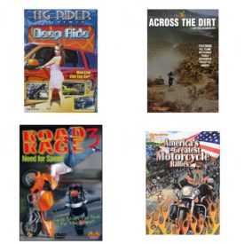 Auto, Truck & Cycle Extreme Stunts & Crashes 4 Pack Fun Gift DVD Bundle: Og Rider: Deep Ride  Across the Dirt: A Dirt Bike Documentary  Road Rage Vol. 3 -  Need for Speed  Americas Greatest Motorcycle Rallies