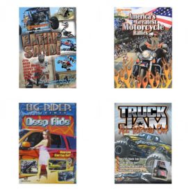 Auto, Truck & Cycle Extreme Stunts & Crashes 4 Pack Fun Gift DVD Bundle: Eatin Sand!  Americas Greatest Motorcycle Rallies  Og Rider: Deep Ride  Truck Jam: All Tricked Out