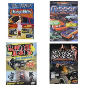 Auto, Truck & Cycle Extreme Stunts & Crashes 4 Pack Fun Gift DVD Bundle: Og Rider: Deep Ride  Mopar Madness  Throttle Junkies  Hot Rods, Rat Rods & Kustom Kulture: Back from the Dead - The Complete Build