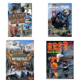 Auto, Truck & Cycle Extreme Stunts & Crashes 4 Pack Fun Gift DVD Bundle: Eatin Sand!  Servin It Up  One Million Motorcycles: Sturgis Rally  Road Rage Vol. 3 -  Need for Speed