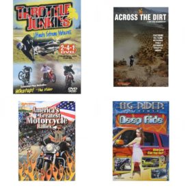 Auto, Truck & Cycle Extreme Stunts & Crashes 4 Pack Fun Gift DVD Bundle: Throttle Junkies  Across the Dirt: A Dirt Bike Documentary  Americas Greatest Motorcycle Rallies  Og Rider: Deep Ride
