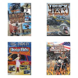 Auto, Truck & Cycle Extreme Stunts & Crashes 4 Pack Fun Gift DVD Bundle: Eatin Sand!  Truck Jam: All Tricked Out  Og Rider: Deep Ride  Americas Greatest Motorcycle Rallies