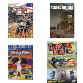 Auto, Truck & Cycle Extreme Stunts & Crashes 4 Pack Fun Gift DVD Bundle: Americas Greatest Motorcycle Rallies  Across the Dirt: A Dirt Bike Documentary  Og Rider: Deep Ride  Throttle Junkies