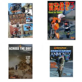 Auto, Truck & Cycle Extreme Stunts & Crashes 4 Pack Fun Gift DVD Bundle: Eatin Sand!  Road Rage Vol. 3 -  Need for Speed  Across the Dirt: A Dirt Bike Documentary  Streetbike Animosity 2