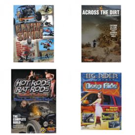 Auto, Truck & Cycle Extreme Stunts & Crashes 4 Pack Fun Gift DVD Bundle: Eatin Sand!  Across the Dirt: A Dirt Bike Documentary  Hot Rods, Rat Rods & Kustom Kulture: Back from the Dead - The Complete Build  Og Rider: Deep Ride