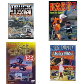Auto, Truck & Cycle Extreme Stunts & Crashes 4 Pack Fun Gift DVD Bundle: Truck Jam: All Tricked Out  Road Rage Vol. 3 -  Need for Speed  Got Sand? by Blue Planet  Og Rider: Deep Ride