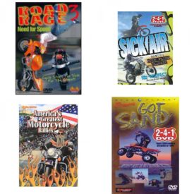 Auto, Truck & Cycle Extreme Stunts & Crashes 4 Pack Fun Gift DVD Bundle: Road Rage Vol. 3 -  Need for Speed  Sick Air  Americas Greatest Motorcycle Rallies  Got Sand? by Blue Planet