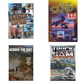 Auto, Truck & Cycle Extreme Stunts & Crashes 4 Pack Fun Gift DVD Bundle: Eatin Sand!  Got Sand? by Blue Planet  Across the Dirt: A Dirt Bike Documentary  Truck Jam: All Tricked Out