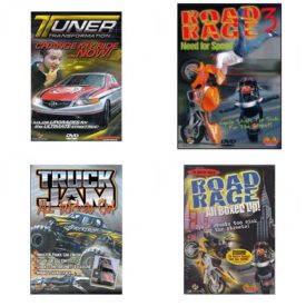 Auto, Truck & Cycle Extreme Stunts & Crashes 4 Pack Fun Gift DVD Bundle: Tuner Transformation: Change My Ride Now  Road Rage Vol. 3 -  Need for Speed  Truck Jam: All Tricked Out  Road Rage: All Boxed Up Vols. 1-3