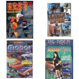 Auto, Truck & Cycle Extreme Stunts & Crashes 4 Pack Fun Gift DVD Bundle: Road Rage Vol. 3 -  Need for Speed  Eatin Sand!  Mopar Madness  Tuner Transformation: Magical Mystery Rides
