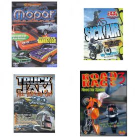Auto, Truck & Cycle Extreme Stunts & Crashes 4 Pack Fun Gift DVD Bundle: Mopar Madness  Sick Air  Truck Jam: All Tricked Out  Road Rage Vol. 3 -  Need for Speed