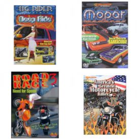 Auto, Truck & Cycle Extreme Stunts & Crashes 4 Pack Fun Gift DVD Bundle: Og Rider: Deep Ride  Mopar Madness  Road Rage Vol. 3 -  Need for Speed  Americas Greatest Motorcycle Rallies