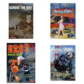 Auto, Truck & Cycle Extreme Stunts & Crashes 4 Pack Fun Gift DVD Bundle: Across the Dirt: A Dirt Bike Documentary  Og Rider: Deep Ride  Road Rage Vol. 3 -  Need for Speed  Servin It Up