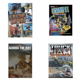Auto, Truck & Cycle Extreme Stunts & Crashes 4 Pack Fun Gift DVD Bundle: Eatin Sand!  Road Rage II - In Speed We Trust  Across the Dirt: A Dirt Bike Documentary  Truck Jam: All Tricked Out