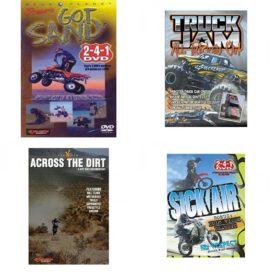 Auto, Truck & Cycle Extreme Stunts & Crashes 4 Pack Fun Gift DVD Bundle: Got Sand? by Blue Planet  Truck Jam: All Tricked Out  Across the Dirt: A Dirt Bike Documentary  Sick Air