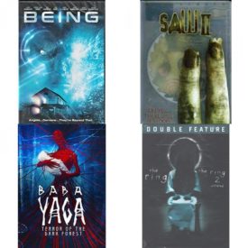 DVD Horror Movies 4 Pack Fun Gift Bundle: Being  Saw II Widescreen Edition  Baba Yaga: Terror of the Dark Forest  The Ring/The Ring Two Movie Collection