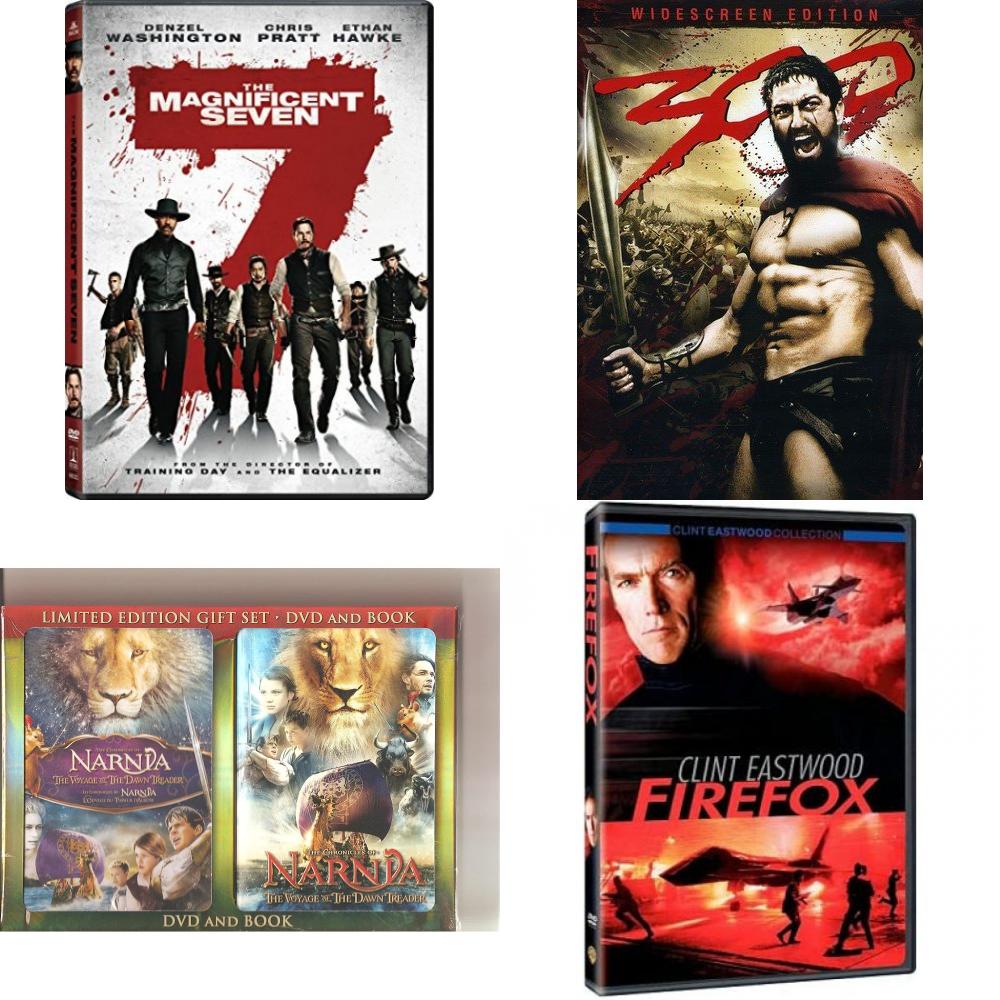 DVD Assorted Movies 4 Pack Fun Gift Bundle The Magnificent Seven