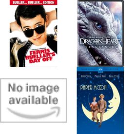 DVD Assorted Movies 4 Pack Fun Gift Bundle: Ferris Buellers Day Off, Dragonheart: Vengeance, Dead Space: Aftermath, Paper Moon