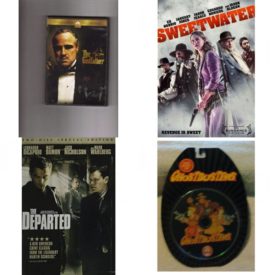 DVD Assorted Movies 4 Pack Fun Gift Bundle: Godfather, Sweetwater, The Departed Two-Disc Special Edition, The Best of Ghostbusters