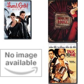 DVD Assorted Movies 4 Pack Fun Gift Bundle: Hansel & Gretel: Witch Hunters, Moulin Rouge!, BATMAN, Talk to Me