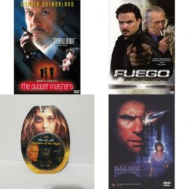 DVD Assorted Movies 4 Pack Fun Gift Bundle: The Puppet Masters, Fuego, Gardens of the Night, Black Moon Rising
