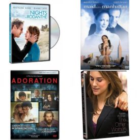 DVD Assorted Romance Movies DVD 4 Pack Fun Gift Bundle: Nights in Rodanthe  Maid in Manhattan  Adoration  The Other Woman