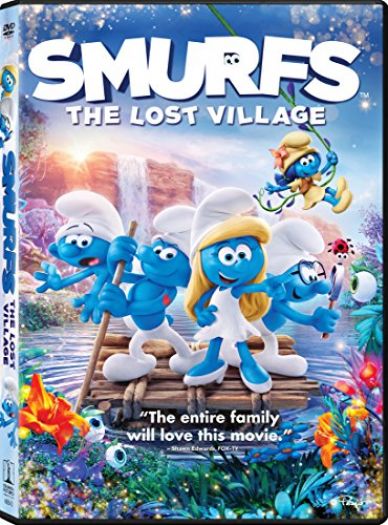 DVD Children's Movies 4 Pack Fun Gift Bundle: Smurfs: The Lost Village, Cats & Dogs/Cats & Dogs: The Revenge of Kitty Galore, Caillou: Caillou Visits the Doctor, Monsters vs. Aliens