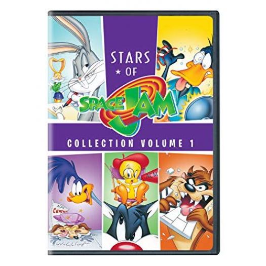 DVD Children's Movies 4 Pack Fun Gift Bundle: Stars of Space Jam Collection Vol. 1, Sesame Street: Monster Manners, Mulan II, Trolls Holiday