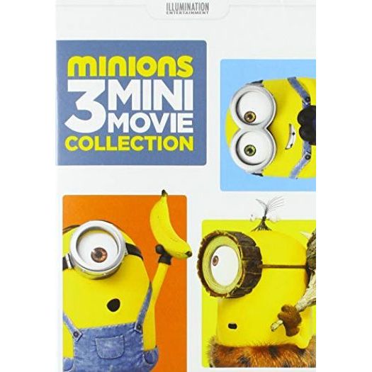 DVD Children's Movies 4 Pack Fun Gift Bundle: Minions: 3 Mini-Movie Collection, Hachi: A Dogs Tale, 4 Kid Favorites Cartoon Network Hall Of Fame, Vol. 1, Scooby-Doo and Batman