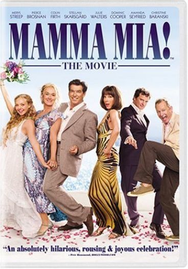 DVD Comedy Movies 4 Pack Fun Gift Bundle: Mamma Mia! The Movie Full Screen  Seth Rogen Observe and Report  PAUL-PAUL  American Wedding