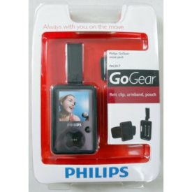 Philips GoGear Move Pack - PAC017 - Belt Clip, Armband, Pouch - Black