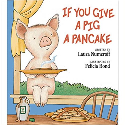 Children's Fun & Educational 4 Pack Hardcover Book Bundle (Ages 3-5): If You Give a Pig a Pancake, Curious George and the Puppies, Big Dog Little Dog, Along the Way