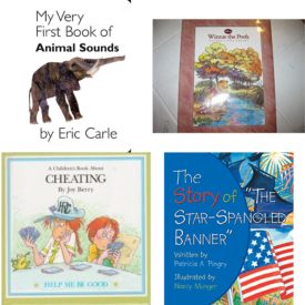 Children's Fun & Educational 4 Pack Hardcover Book Bundle (Ages 3-5): My Very First Book of Animal Sounds Board book, Winnie the Pooh Nature  s True Colors, A Childrens Book About: Cheating Help Me Be Good Series, Story of Star Spangled Banner Board book