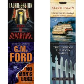 Assorted Novels Paperback Book Bundle (4 Pack): Point of Departure Mass Market Paperback, Life on the Mississippi Signet Classics Mass Market Paperback, No Mans Land Mass Market Paperback, The House of the Seven Gables The Penguin American Library Mass Market Paperback