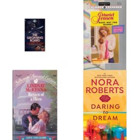 Assorted Novels Paperback Book Bundle (4 Pack): The Groaning Board Paperback, Make Way For Mommy - Harlequin American Romance #606 Paperback, Return of a Hero Silhoutte Special Edition Paperback, Daring to Dream Dream Trilogy Mass Market Paperback
