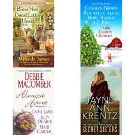 Assorted Romance Paperback Book Bundle (4 Pack): Bless Her Dead Little Heart A Southern Ladies Mystery Mass Market Paperback, A Little Country Christmas Mass Market Paperback, Almost Home Mass Market Paperback, Secret Sisters Mass Market Paperback