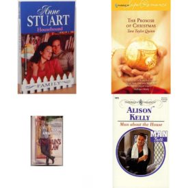 Assorted Harlequin Romance Paperback Book Bundle (4 Pack): Housebound Paperback, The Promise of Christmas Harlequin Superromance No. 1309 Paperback, ScanlinS Law Mass Market Paperback, Man About The House Man Talk Paperback