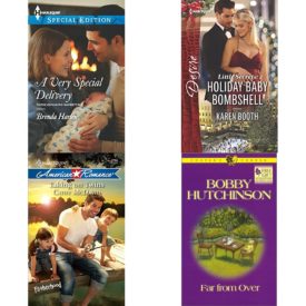 Assorted Harlequin Romance Paperback Book Bundle (4 Pack): A Very Special Delivery Those Engaging Garretts! Mass Market Paperback, Little Secrets: Holiday Baby Bombshell Mass Market Paperback, Taking on Twins  Paperback, Far From Over Coopers Corner, Book 10 Paperback