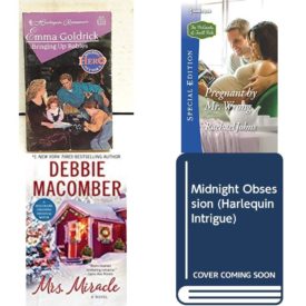 Assorted Harlequin Romance Paperback Book Bundle (4 Pack): Bringing Up Babies Harlequin Romance, No 3431 Paperback, Pregnant by Mr. Wrong The McKinnels of Jewell Rock Mass Market Paperback, Mrs. Miracle Angels Paperback, Midnight Obsession Paperback