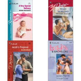 Assorted Silhouette Romance Paperback Book Bundle (4 Pack): A Very Special Delivery Maitland Maternity Clinic: Prodigal Children #2 Silhouette Romance, No 1540 Mass Market Paperback, Baby Doctor Silhouette Desire, No 867 Paperback, Jacobs Proposal Tall, Dark & Eligible Silhouette Desire, No. 1397 Mass Market Paperback, Wranglers Lady Babies & Bachelors USA: Montana #26 Mass Market Paperback