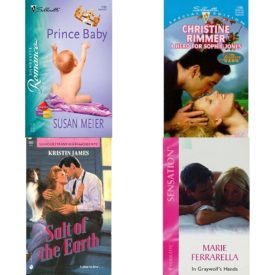 Assorted Silhouette Romance Paperback Book Bundle (4 Pack): Prince Baby Bryant Baby Bonanza Paperback, A Hero For Sophie Jones The Jones Gang Silhouette Special Edition , No 1196 Paperback, Salt Of The Earth Silhouette Intimate Moments Paperback, In Graywolfs Hands The Bachelors Of Blair Memorial Silhouette Intimate Moments Paperback