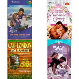 Assorted Silhouette Romance Paperback Book Bundle (4 Pack): Bride And The Baby Holiday Elopement Silhouette Special Edition Paperback, Sweet Bride Of Revenge Virgin Brides/June Brides Silhouette Romance Paperback, Do You Take This Cowboy? By Request 2S Paperback, Beloved Mercenary 30th Book Paperback