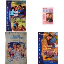 Assorted Silhouette Romance Paperback Book Bundle (4 Pack): Which Child Is Mine? 1655 Silhouette Special Edition Paperback, Cameron Babies & Bachelors USA: Alabama #1 Mass Market Paperback, Having GabrielS Baby Bundles Of Joy Mass Market Paperback, How to Get Your Man Silhouette Special Edition Paperback