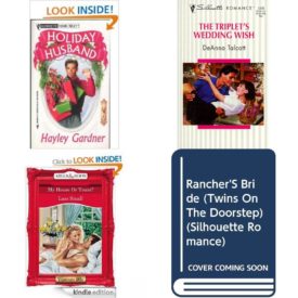 Assorted Silhouette Romance Paperback Book Bundle (4 Pack): Holiday Husband Silhouette Yours Truly Paperback, TripletS Wedding Wish Silhouette Romance Mass Market Paperback, My House Or Yours? Silhouette Desire Mass Market Paperback, The Ranchers Bride Twins on the Doorstep Silhouette Romance #1224 Paperback