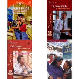 Assorted Silhouette Romance Paperback Book Bundle (4 Pack): Husband: Bought And Paid Paperback, Dr. Irresistible Silhouette Desire #1291 Man Of The Month/From Here To Maternity Paperback, Mr. Temptation Man of The Month/Heartbreakers Harlequin Desire Mass Market Paperback, Addie And The Renegade A Family Circle Silhouette Intimate Moments Paperback