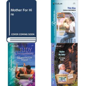 Assorted Silhouette Romance Paperback Book Bundle (4 Pack): Mother For Hire Paperback, This Kiss Destiny, Texas Mass Market Paperback, Honeymoon Hunt Silhouette Romance # 1803 Paperback, Maybe My Baby : Baby Times Three Silhouette Special Edition #1515 Paperback